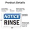 Signmission Rinse, 18 in W x Rectangle, Plastic OS-2PACK-NS-P-1218-L-18109 - alternate 6